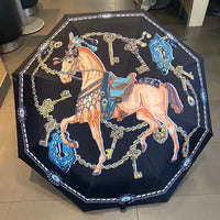 Horse Carriage Luxury Designer Umbrella