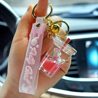 Unicorn Wish Jar Glitter Keychain