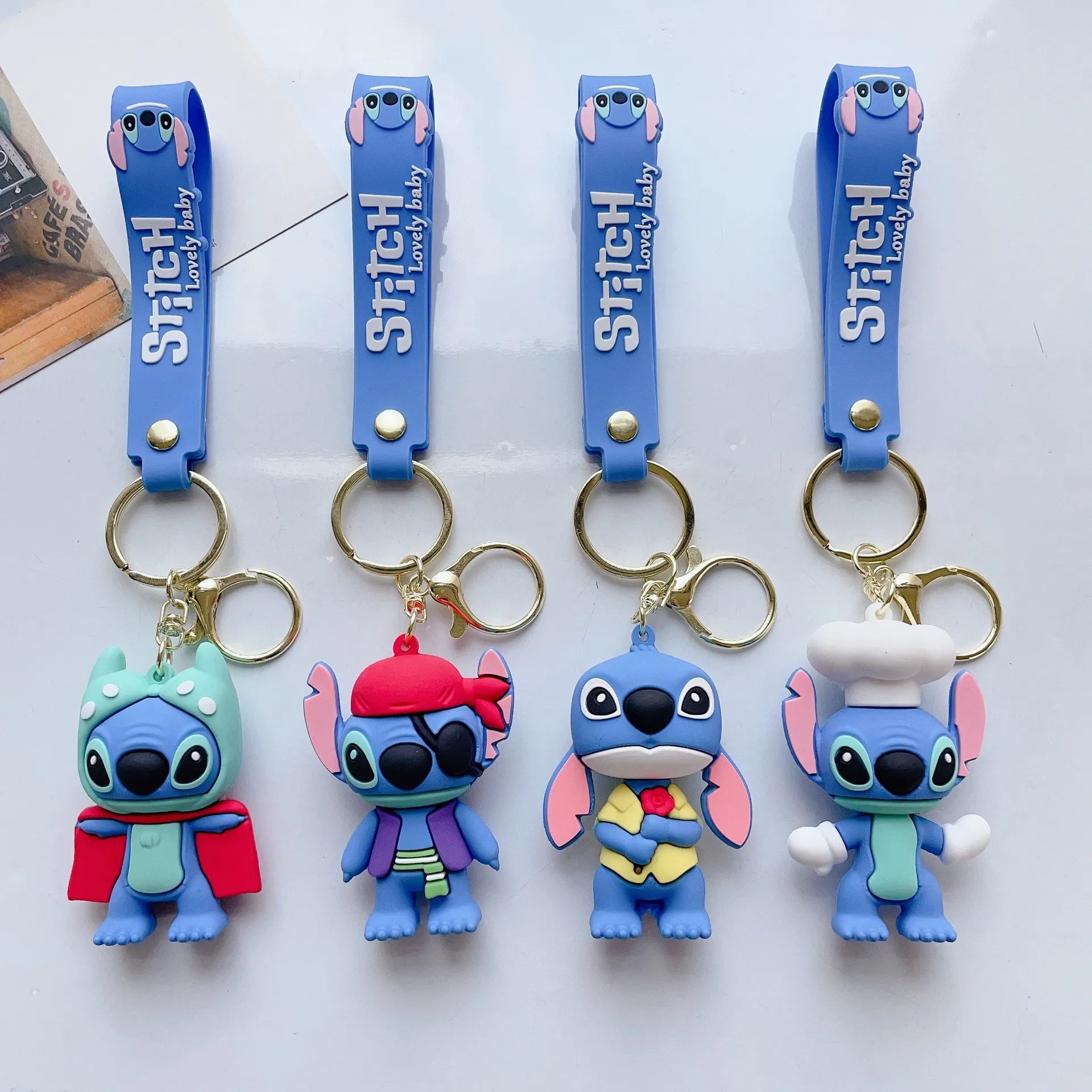 Creative Cosplay Stitch 3D Keychain