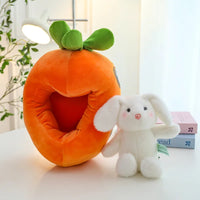 Racing Carrot Car Bunny Plush Toy