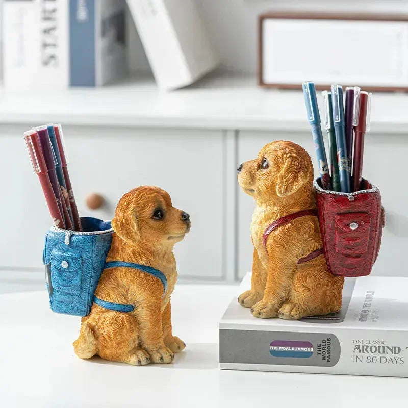 Cute Labrador Puppy Desktop Organiser