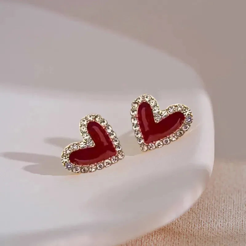 Autumn Heart Shaped Earrings