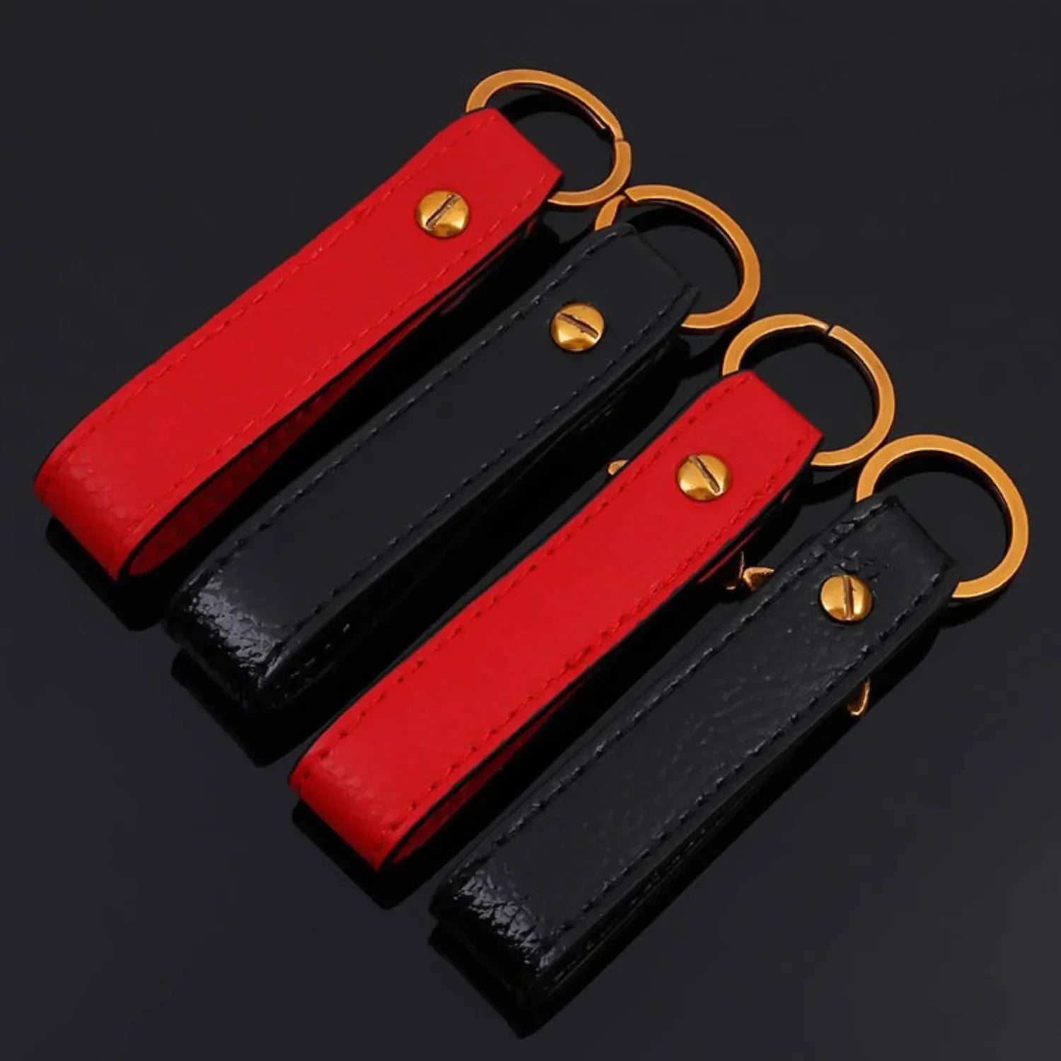 Luxury Bronze Critter Leather Keychain