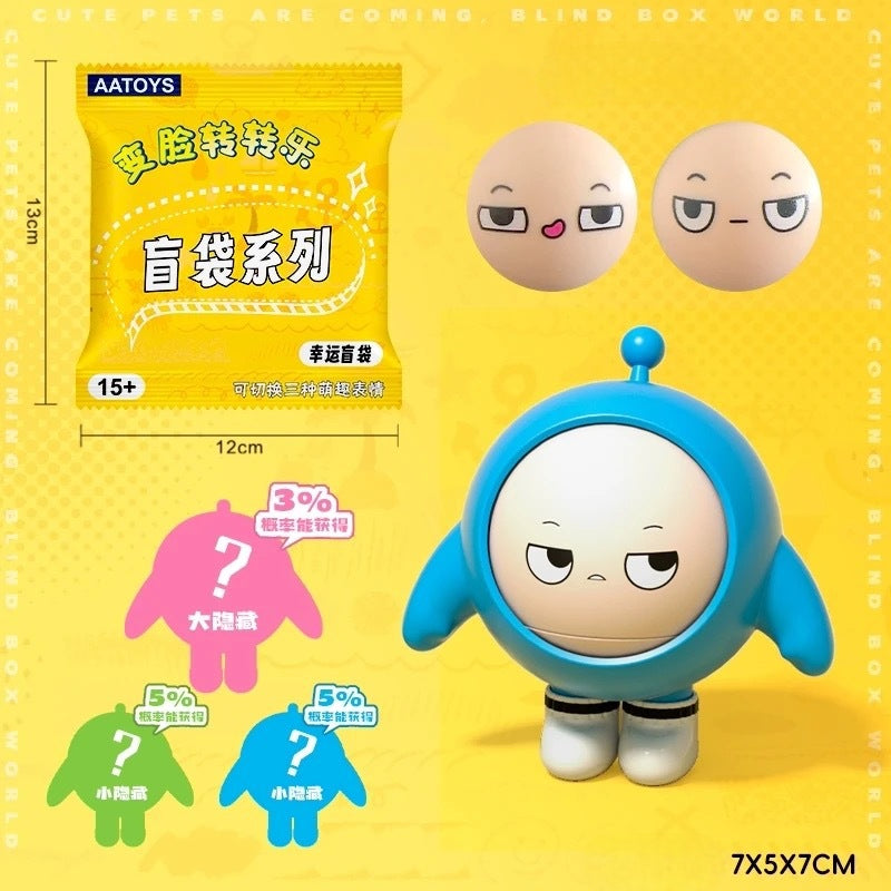 Egg Party Face-Changing Mini Figurine