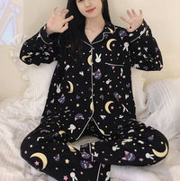 Kawaii Luna Cat Pajamas Suits PN5678 - Bear Hugs