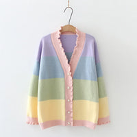 Fashion Rainbow Sweater Coat PN4007 - Bear Hugs