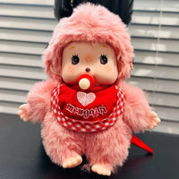 Monchhichi Bib & Pacifier Plush Keychain