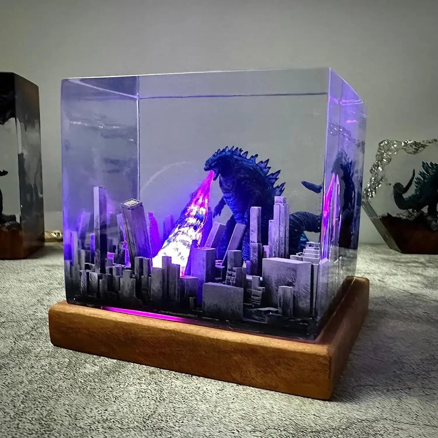 Godzilla City Rampage Resin Night Light