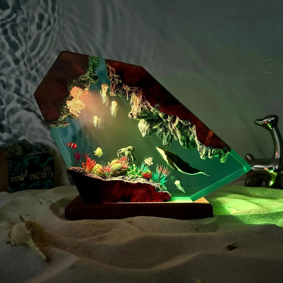 Deep Sea Serenity Resin Lamp