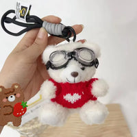 Pilot Knit Bear Keychain