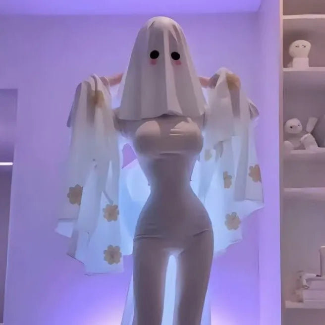 Ghostly Grace White Ghostess Costume