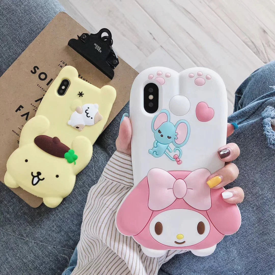 Kawaii Cartoon Phone Case for iphone 6/6s/6plus/7/7plus/8/8P/X/XS/XR/XS Max PN1250 - Bear Hugs