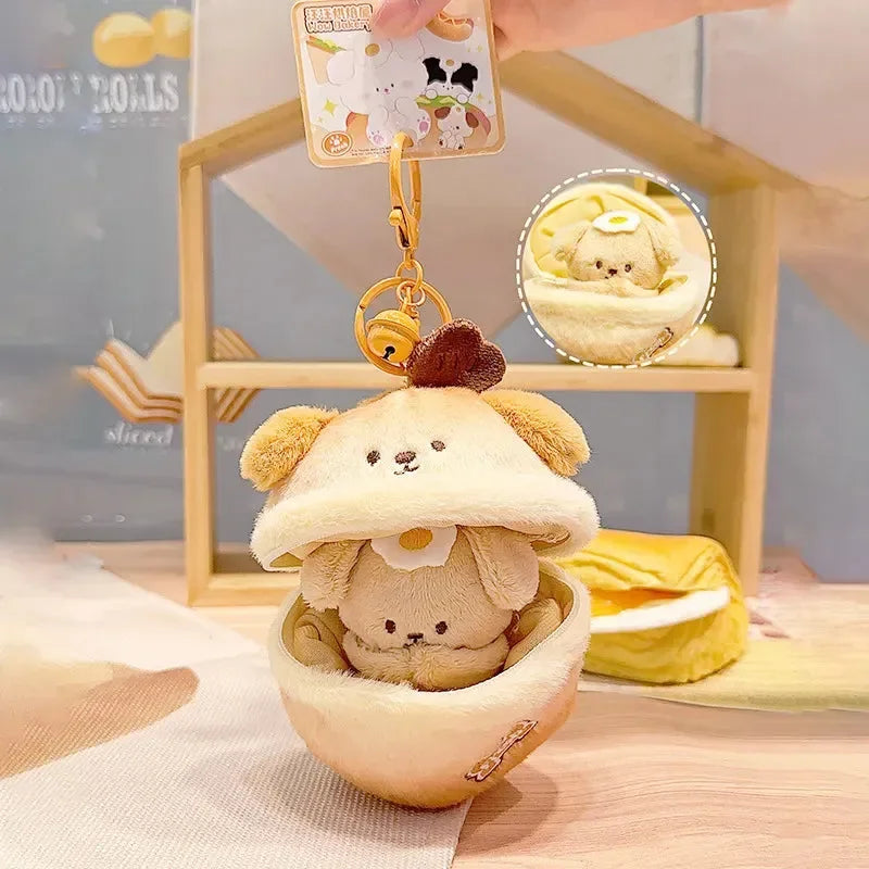 Pup-in-a-Pod Plush Keychain