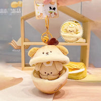 Pup-in-a-Pod Plush Keychain