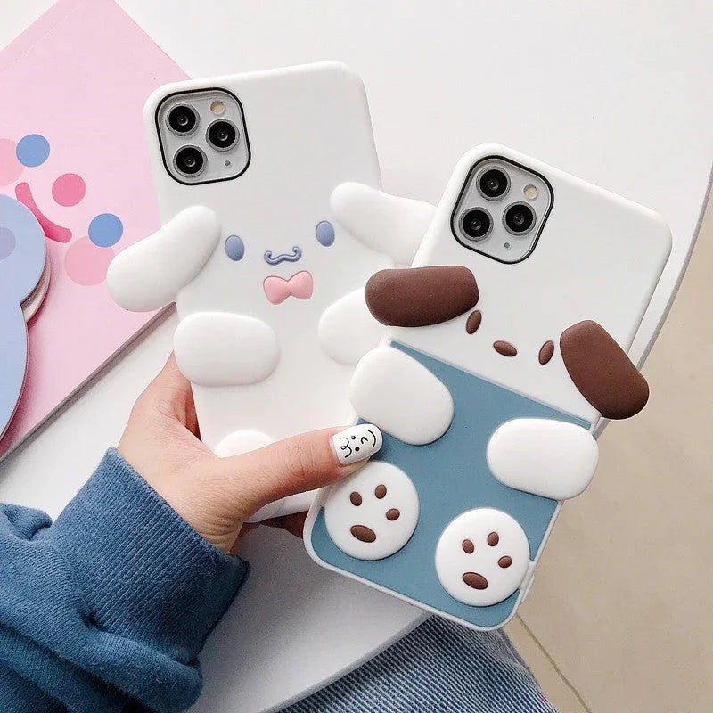 Cartoon Dogs Phone Case for iphone 7/7plus/8/8P/X/XS/XR/XS Max/11/11pro/11pro max PN2534 - Bear Hugs