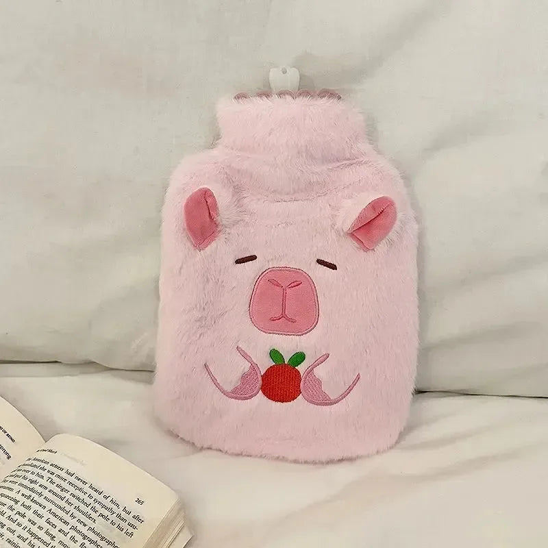 Fruit Capybara and Puppy Hot Water Bag