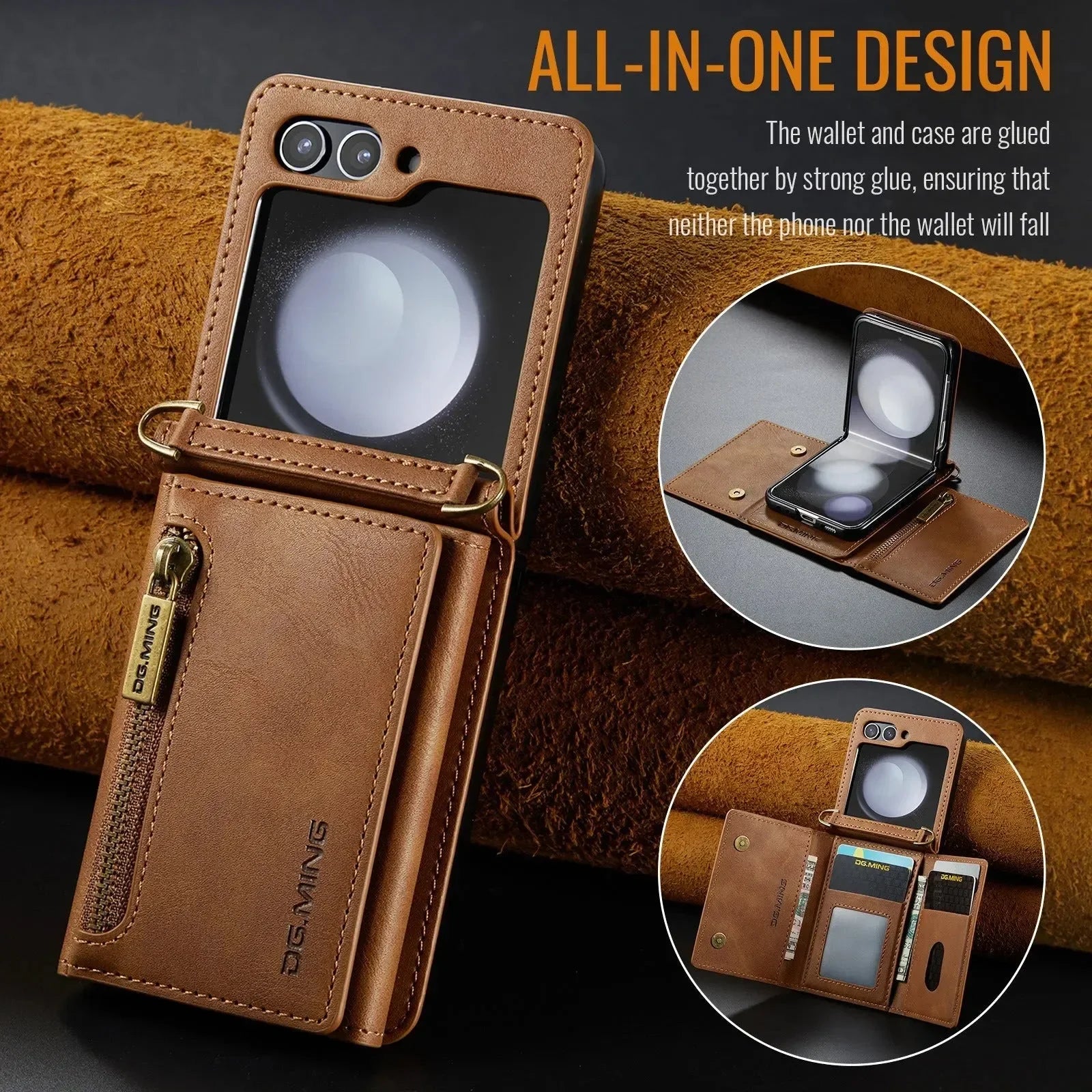 All-in-One Wallet Strap Case (For Samsung Z Fold)