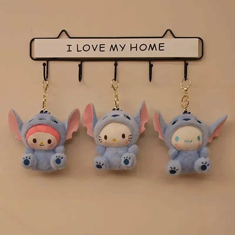 Stitch-Suited Sanliou Plush Keychain