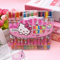 Sanrio Rainbow Crayon Set (12 Pcs)