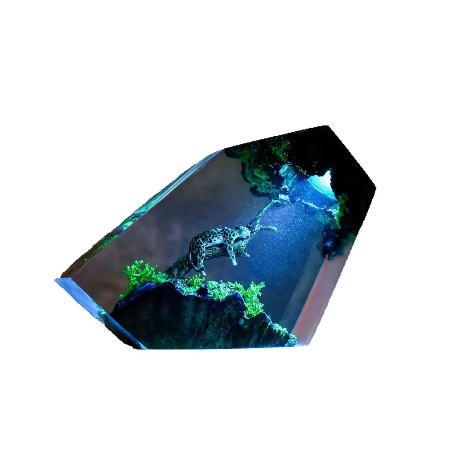 Resting Jaguar Resin Night Light