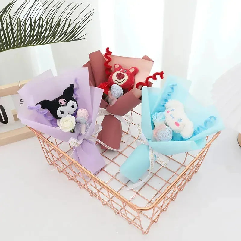 Sanliou Flower Bloom Mini Plush Bouquet