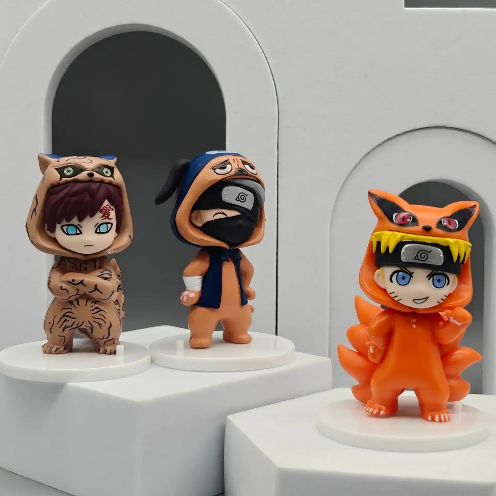 Naluto Monster Cosplay Figurines (Set of 8)