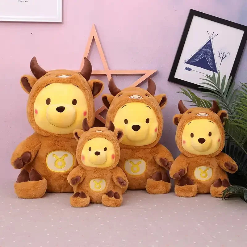 Brown Cow Cosplay Honey Bear Plush