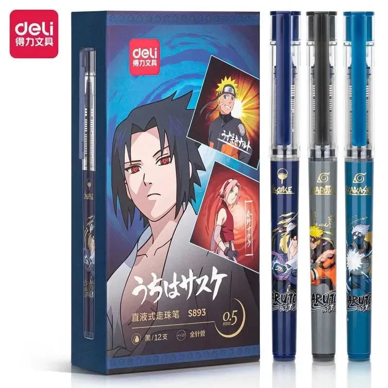 Deli S893 Naruto Signature Pen (Set of 3)