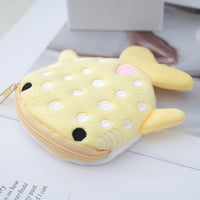 Porte-monnaie en peluche requin-baleine 