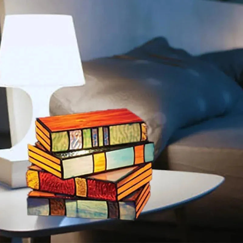 Stacked Books Decor Lamp