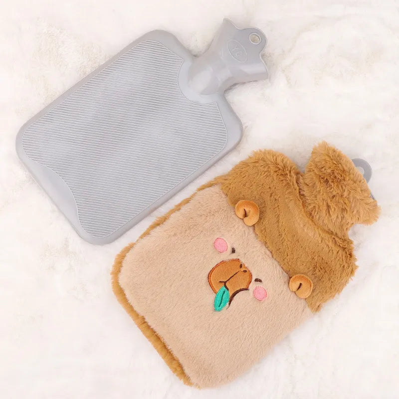 Fruit Capybara and Puppy Hot Water Bag