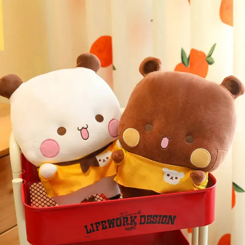 Bu Bu Bear & Du Du Panda Snuggles Plush