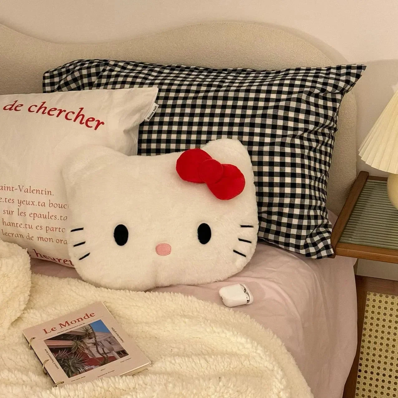 Sweet Hello KT Face Plush Pillow