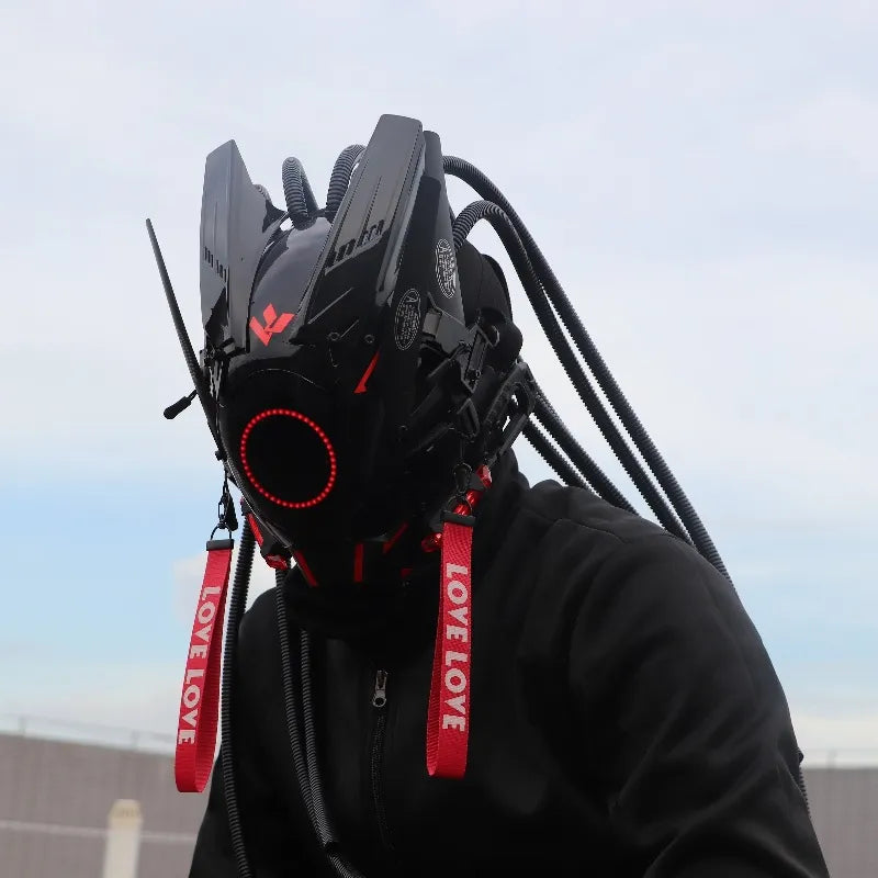 Cyberpunk LED Cosplay Helmet Mask