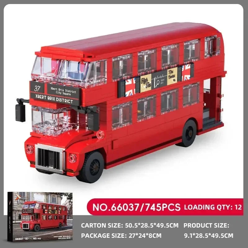 Construction Block Bus Buy London Bus 745 Pcs Building Block Set