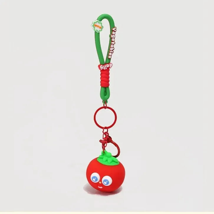 Screaming Vegetables Eye-Popping Keychain