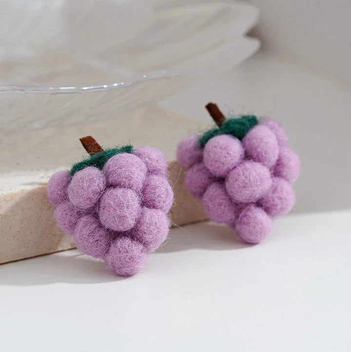 Kawaii Grapes Earrings PN4620 - Bear Hugs