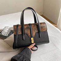 Dual Design Leatherette Handbag