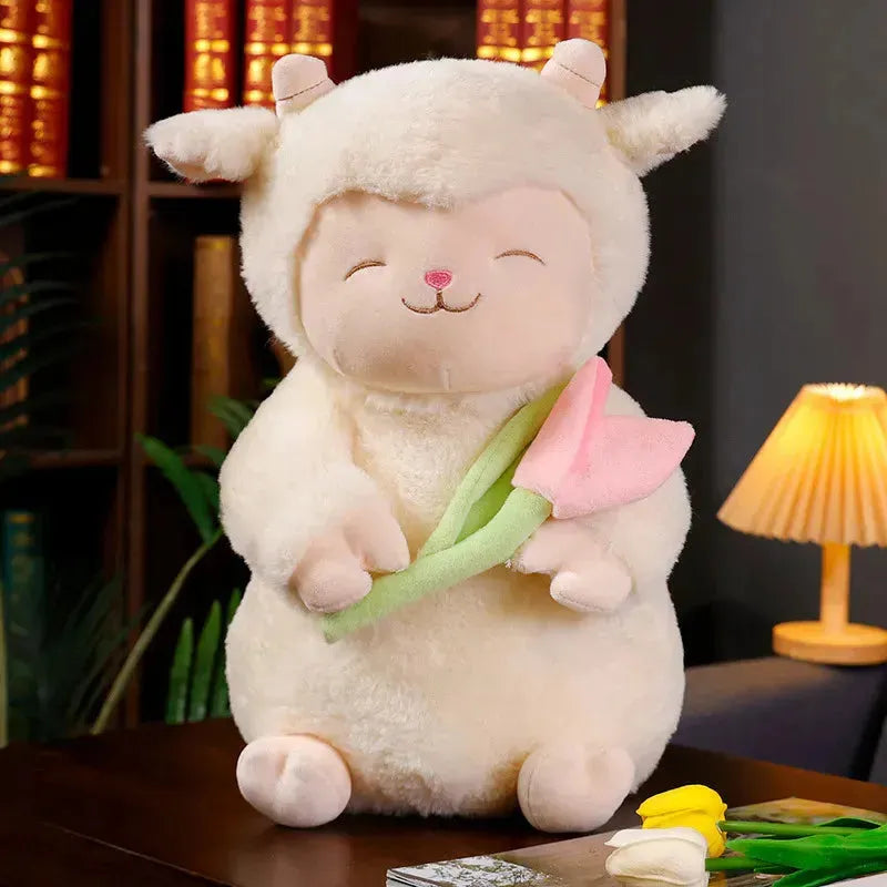 Lamb Tulip Soft Plush Doll