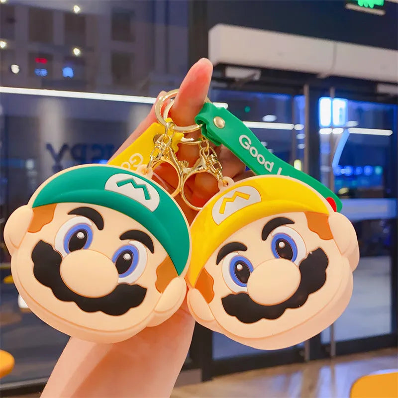 Super Mario Silicon Coin Pouch Keychain