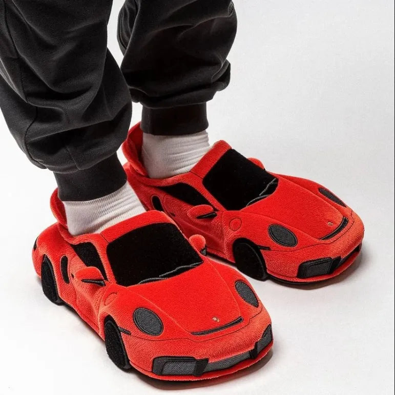 Luxury Car Plush Slippers