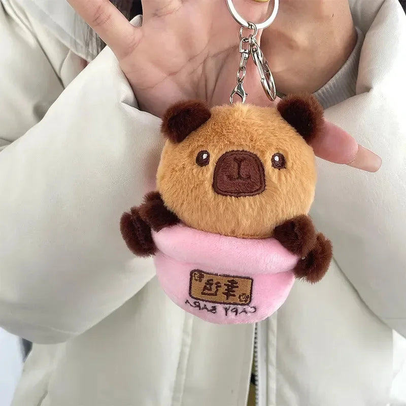 Chill Vibes Fortune Capybara Keychain