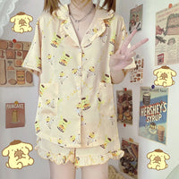 Cartoon Anime Girls Pajamas Suits PN3911 - Bear Hugs