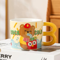 French Fries Bear Ceramic Mug (400 ml)