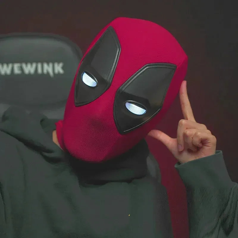 Masque de cosplay Deadpool avec yeux mobiles 
