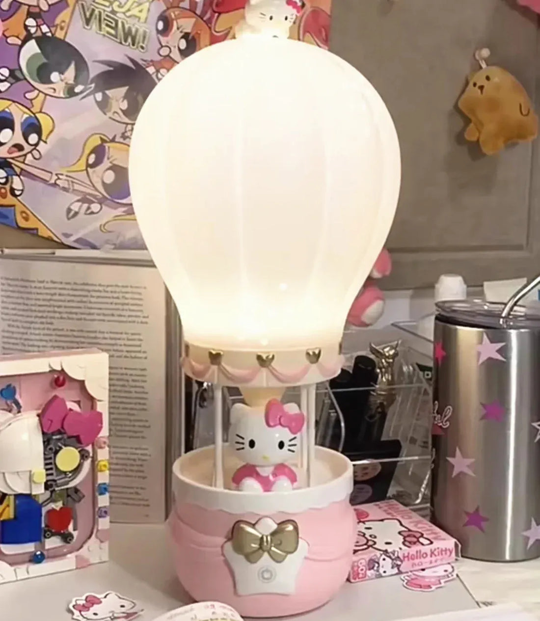 Hello Kitty Hot Air Balloon Night Lamp