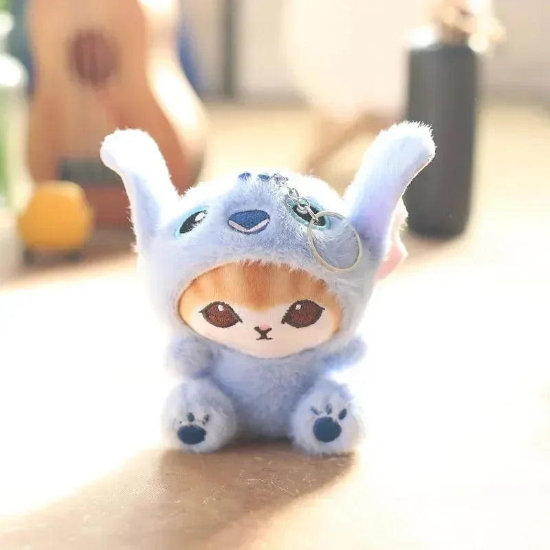 Mofusand x Stitch Cosplay Plush Keychain