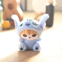 Mofusand x Stitch Cosplay Plush Keychain