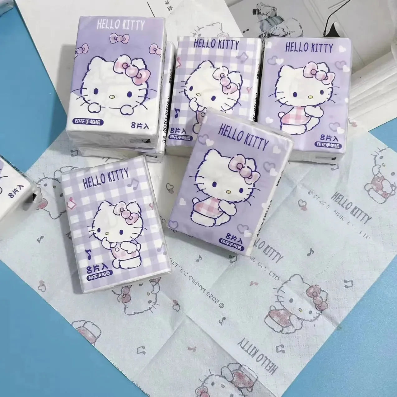 Kawaii Cleanse Sanliou Pocket Wipes (Pack of 6)
