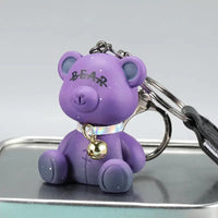 Gradient Starry Sky Bear Acrylic Keychain